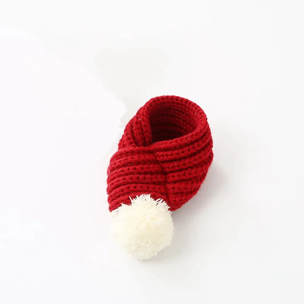 Christmas Knit Scarf for French Bulldog