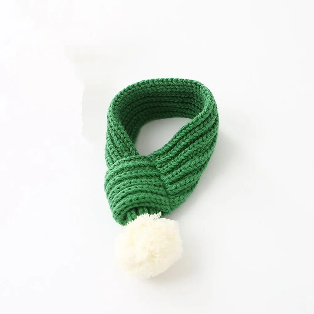 Christmas Knit Scarf for French Bulldog