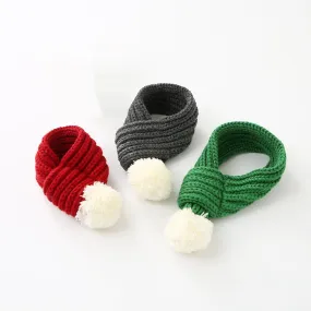 Christmas Knit Scarf for French Bulldog