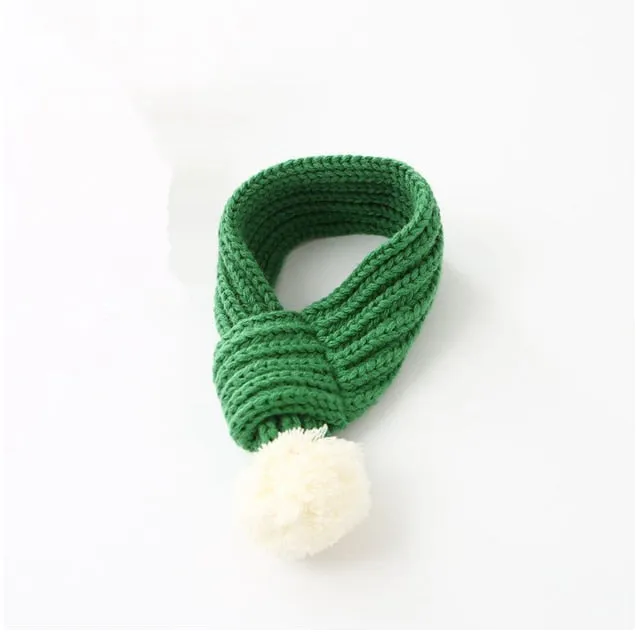 Christmas Knit Scarf for French Bulldog