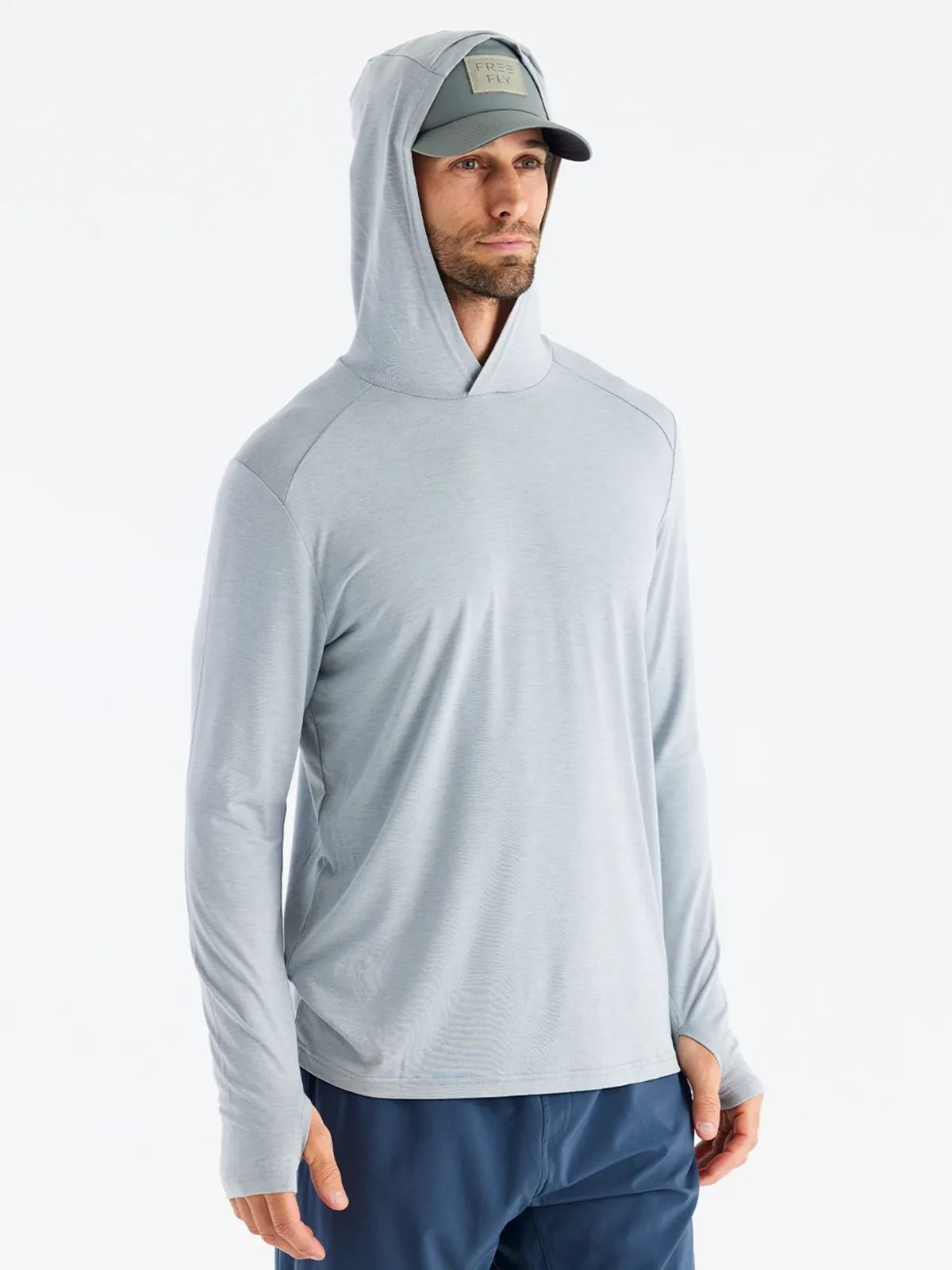 Men's Bamboo Shade Hoodie - Heather Aspen Grey