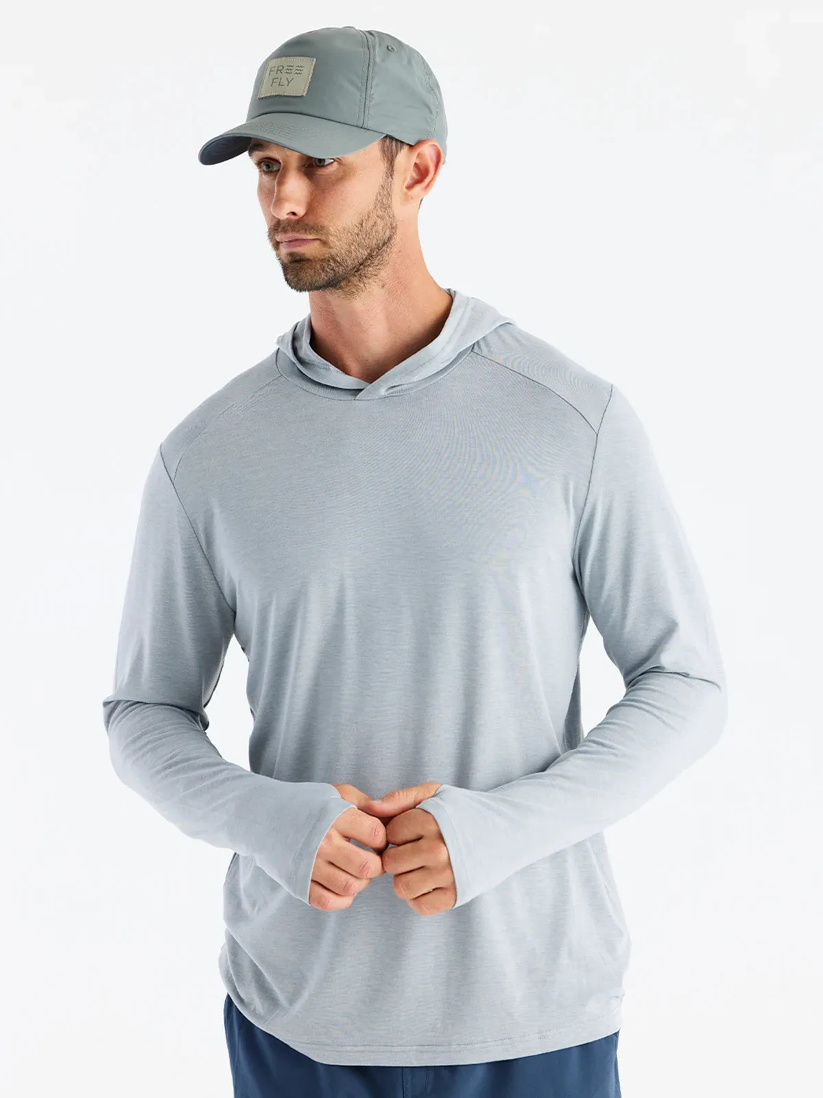 Men's Bamboo Shade Hoodie - Heather Aspen Grey