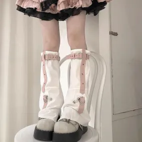Punk doll buckle leg warmers