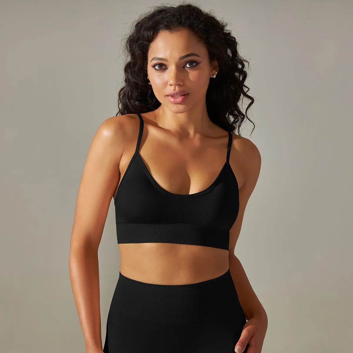 Seamless Knitted Quick-drying Yoga Vest Camisole For Women