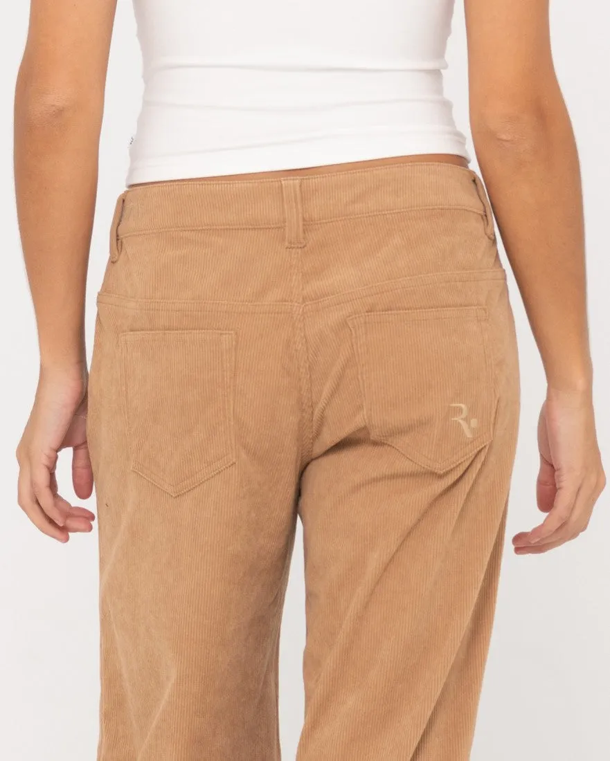 The Secret Low Rise Wide Leg Cord Pant